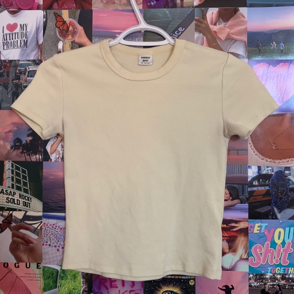 Sunday Best Yellow Tee